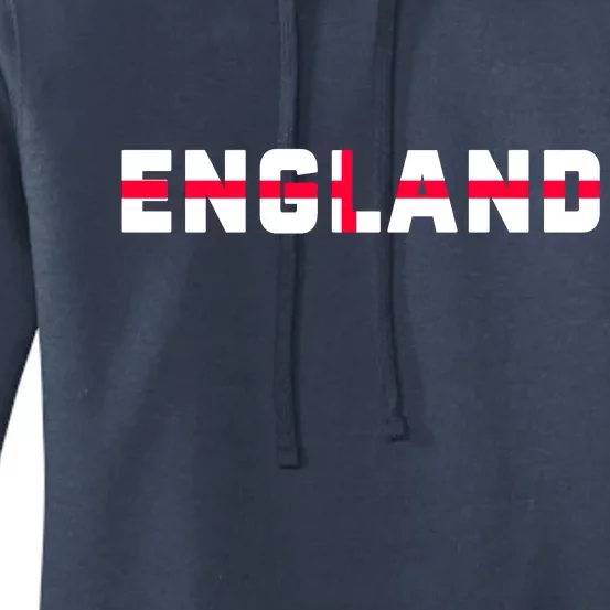 England Flag Classic Logo Women's Pullover Hoodie