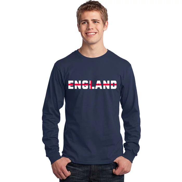 England Flag Classic Logo Tall Long Sleeve T-Shirt