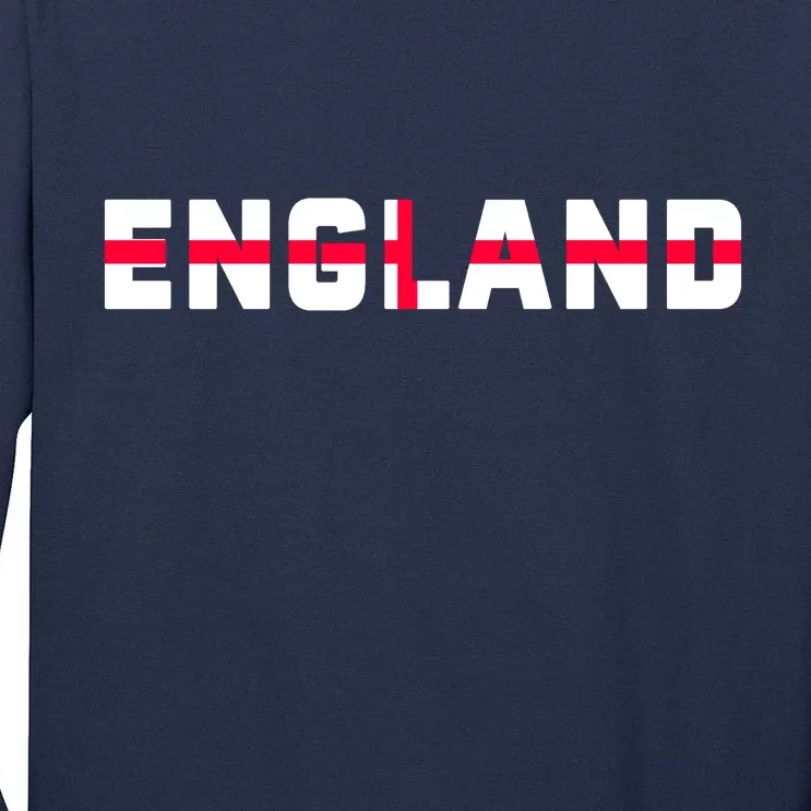 England Flag Classic Logo Tall Long Sleeve T-Shirt