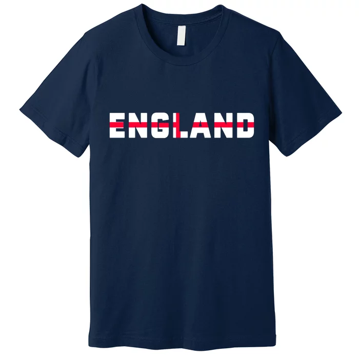 England Flag Classic Logo Premium T-Shirt