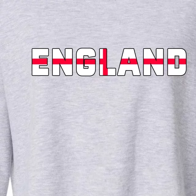 England Flag Classic Logo Cropped Pullover Crew