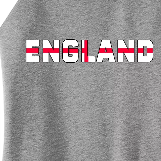 England Flag Classic Logo Women’s Perfect Tri Rocker Tank