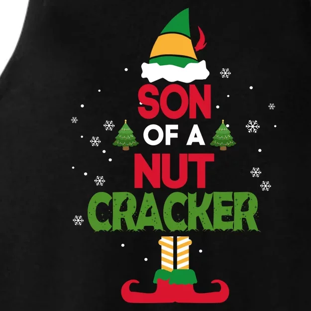 Elf Funny Christmas Son Of A Nutcracker! Ladies Tri-Blend Wicking Tank