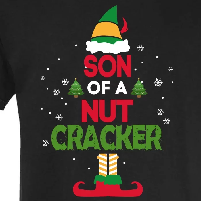 Elf Funny Christmas Son Of A Nutcracker! Garment-Dyed Heavyweight T-Shirt