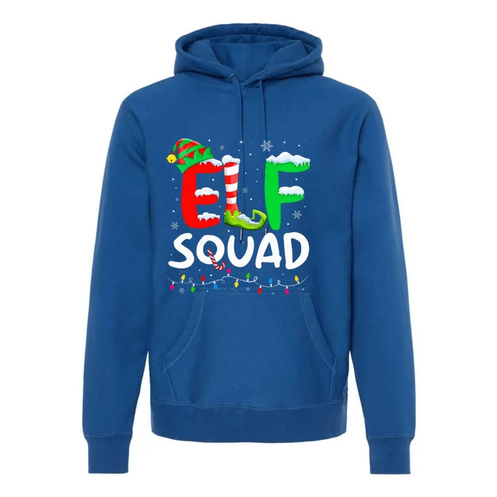 Elf Family Christmas Matching Pajamas Xmas Elf Squad Premium Hoodie