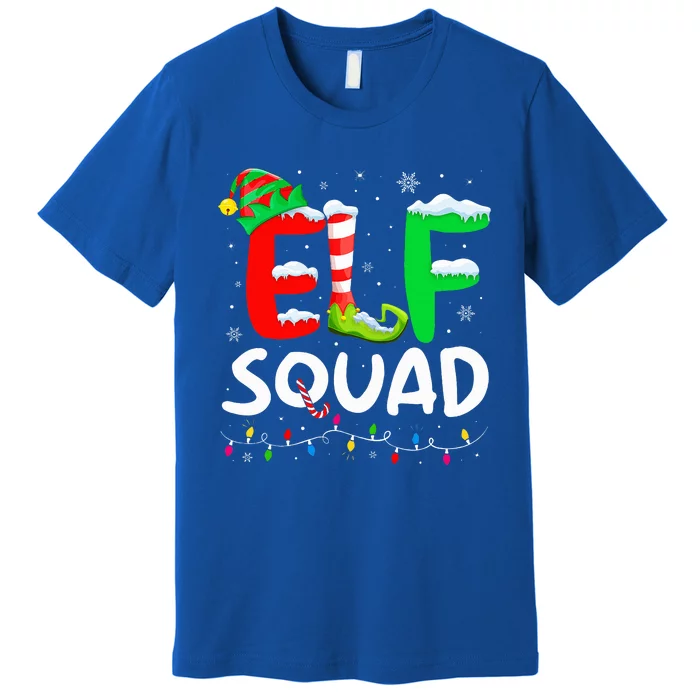 Elf Family Christmas Matching Pajamas Xmas Elf Squad Premium T-Shirt