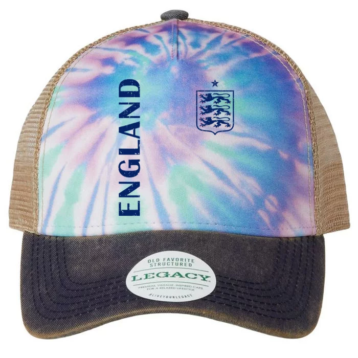 England Football Crest Legacy Tie Dye Trucker Hat