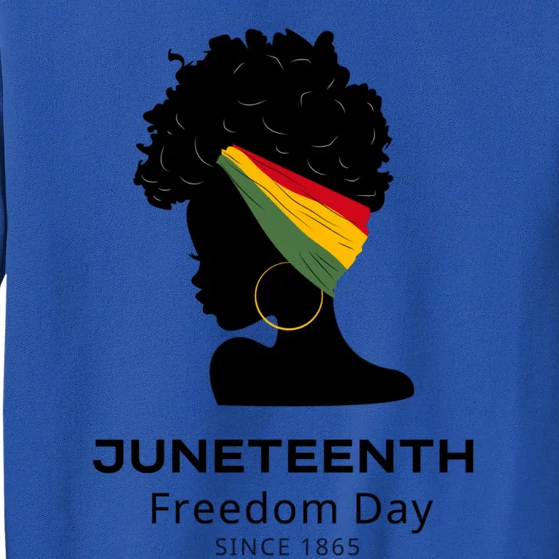 Empowering Freedom Celebrate Junenth Queen With Style Cute Gift Tall Sweatshirt