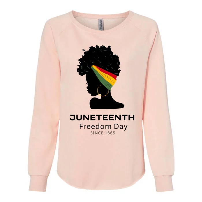 Empowering Freedom Celebrate Junenth Queen With Style Cute Gift Womens California Wash Sweatshirt