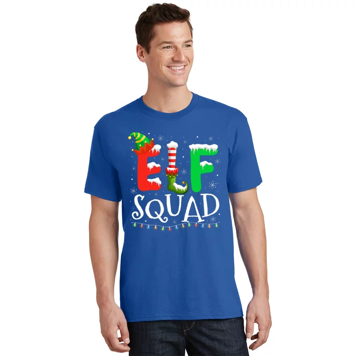 Elf Family Christmas Matching Pajamas Xmas Elf Squad T-Shirt