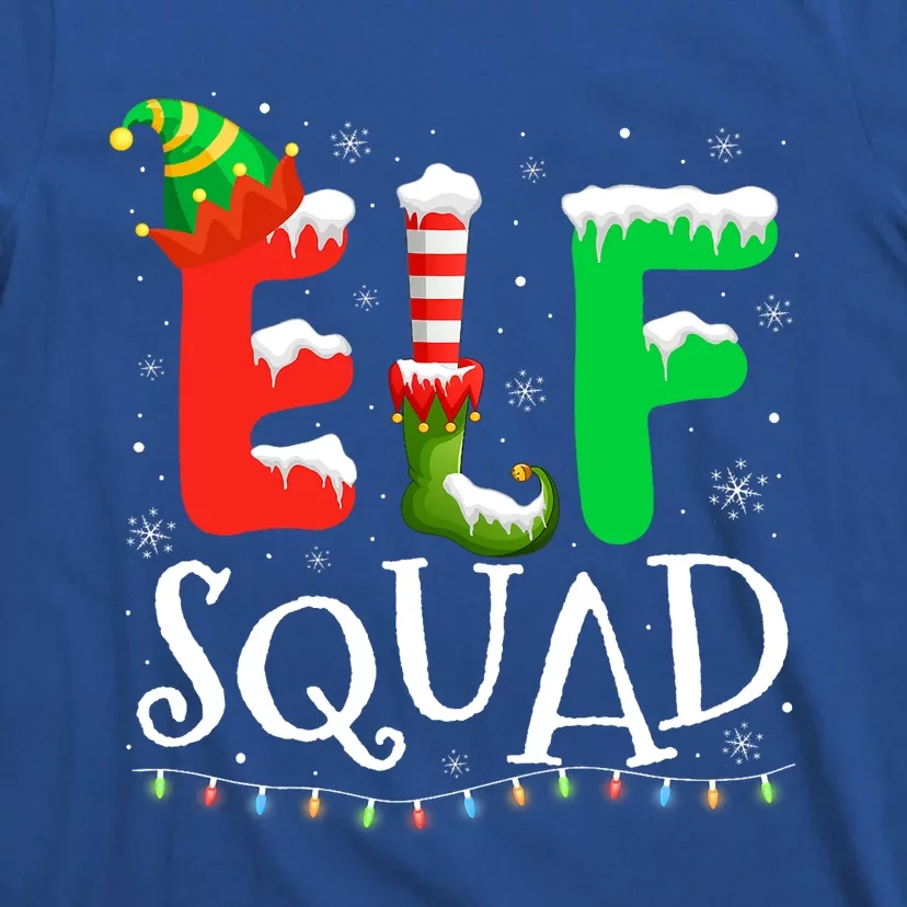 Elf Family Christmas Matching Pajamas Xmas Elf Squad T-Shirt