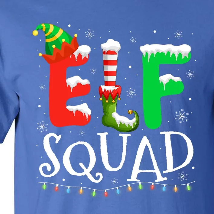 Elf Family Christmas Matching Pajamas Xmas Elf Squad Tall T-Shirt