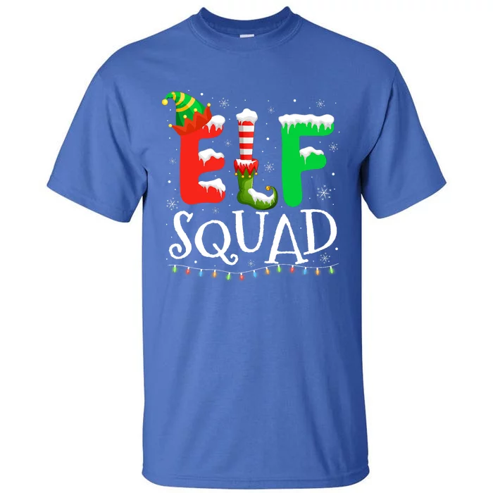 Elf Family Christmas Matching Pajamas Xmas Elf Squad Tall T-Shirt