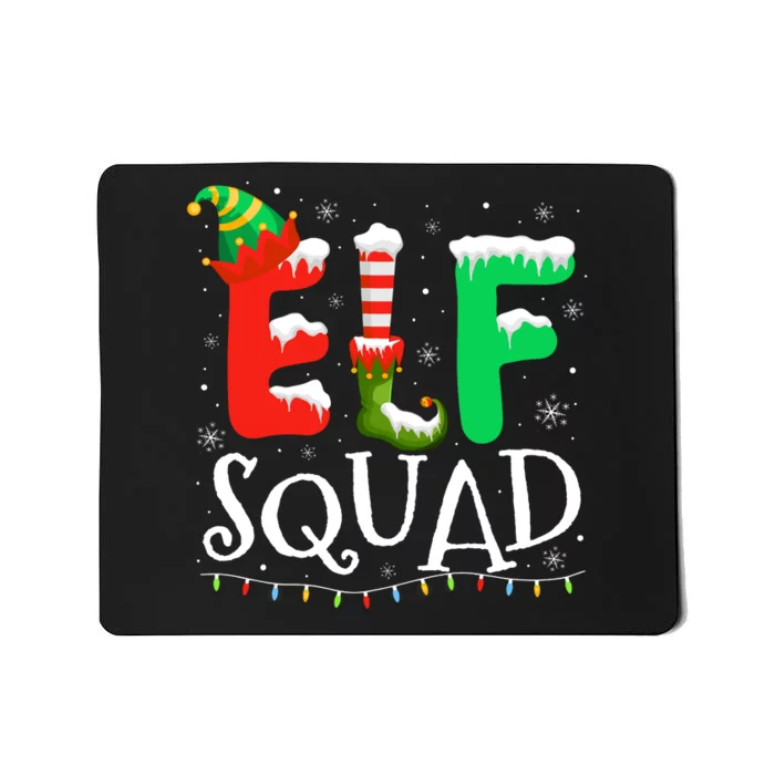 Elf Family Christmas Matching Pajamas Xmas Elf Squad Mousepad