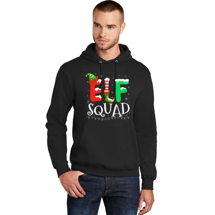 Elf Family Christmas Matching Pajamas Xmas Elf Squad Tall Hoodie