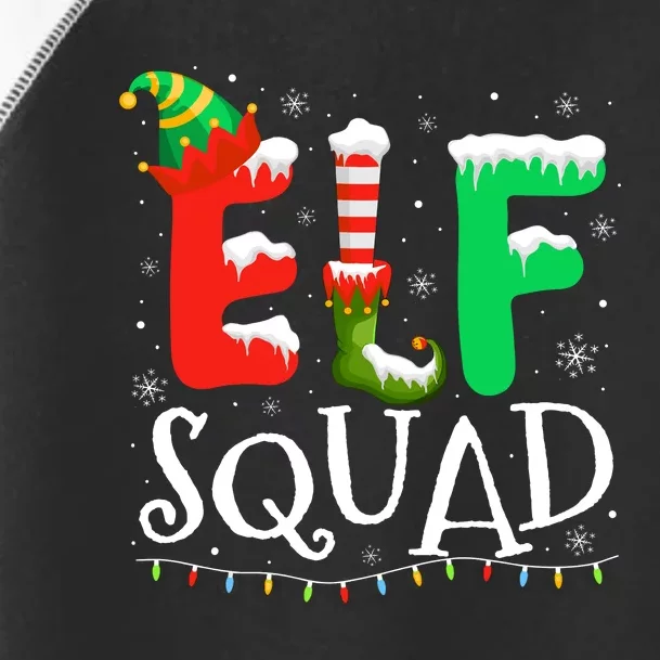 Elf Family Christmas Matching Pajamas Xmas Elf Squad Toddler Fine Jersey T-Shirt