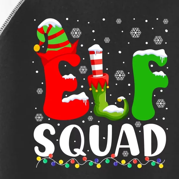 Elf Family Christmas Matching Pajamas Xmas Elf Squad Toddler Fine Jersey T-Shirt