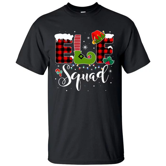 Elf Family Christmas Matching Pajamas XMas Elf Squad Tall T-Shirt