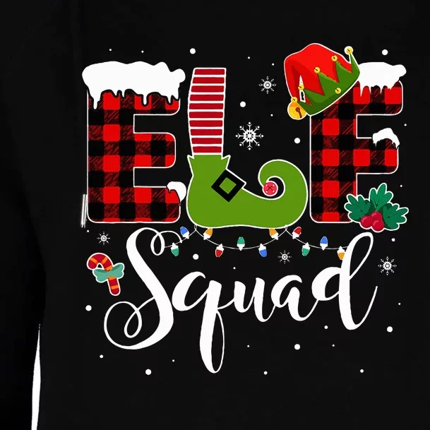 Elf Family Christmas Matching Pajamas XMas Elf Squad Womens Funnel Neck Pullover Hood