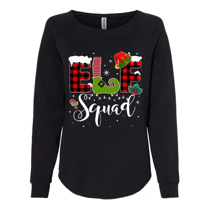 Elf Family Christmas Matching Pajamas XMas Elf Squad Womens California Wash Sweatshirt