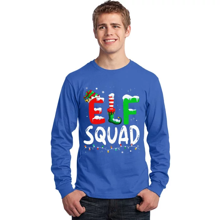 Elf Family Christmas Matching Pajamas Xmas Elf Squad Tall Long Sleeve T-Shirt