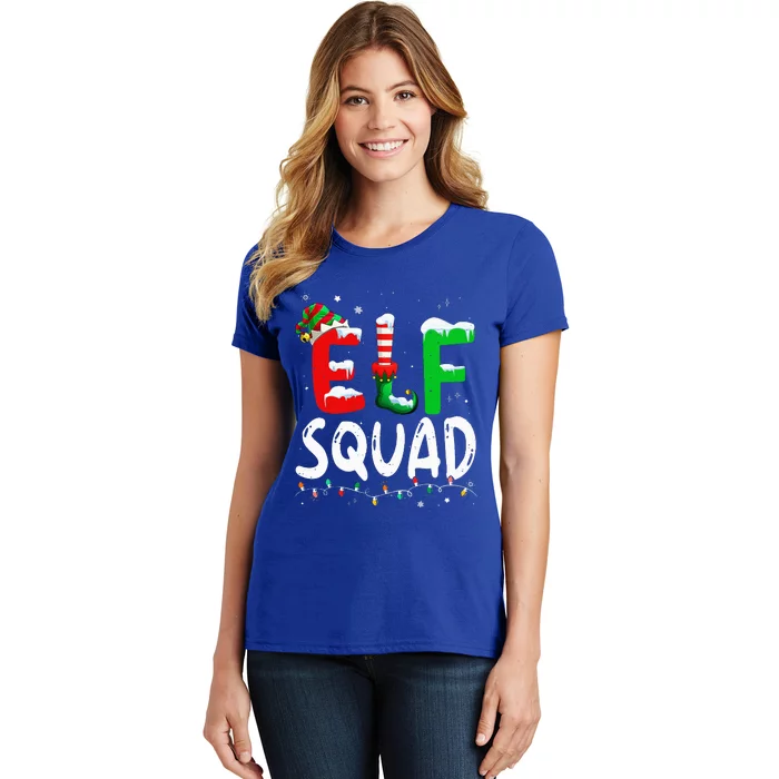 Elf Family Christmas Matching Pajamas Xmas Elf Squad Women's T-Shirt