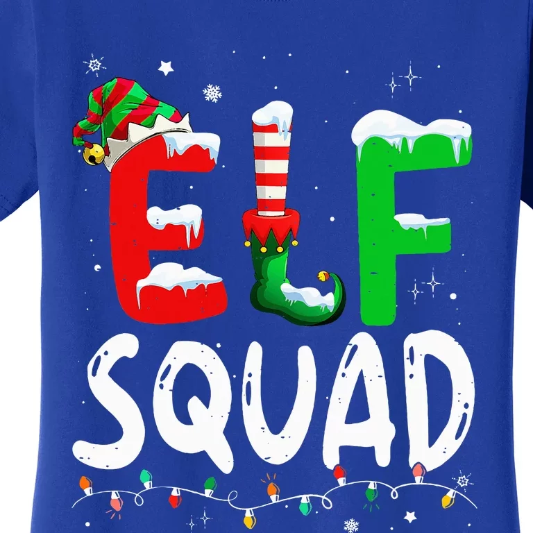 Elf Family Christmas Matching Pajamas Xmas Elf Squad Women's T-Shirt