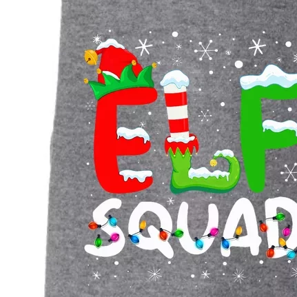 Elf Family Christmas Matching Pajamas XMas Elf Squad Doggie 3-End Fleece Hoodie