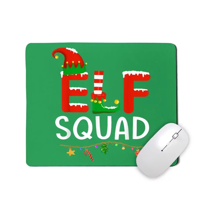 Elf Family Christmas Matching Pajamas XMas Elf Squad Mousepad