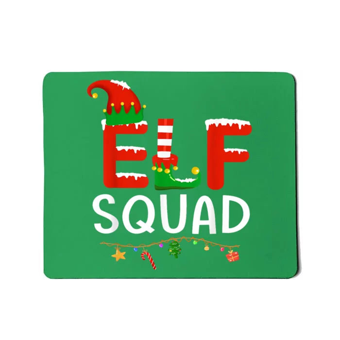 Elf Family Christmas Matching Pajamas XMas Elf Squad Mousepad