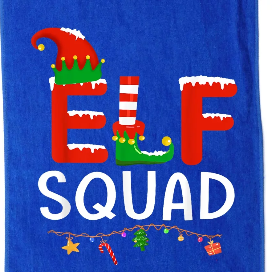 Elf Family Christmas Matching Pajamas XMas Elf Squad Platinum Collection Golf Towel