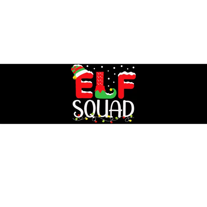 Elf Family Christmas Matching Pajamas Xmas Elf Squad Bumper Sticker