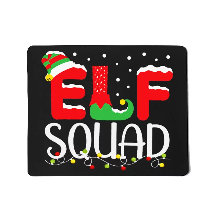 Elf Family Christmas Matching Pajamas Xmas Elf Squad Mousepad