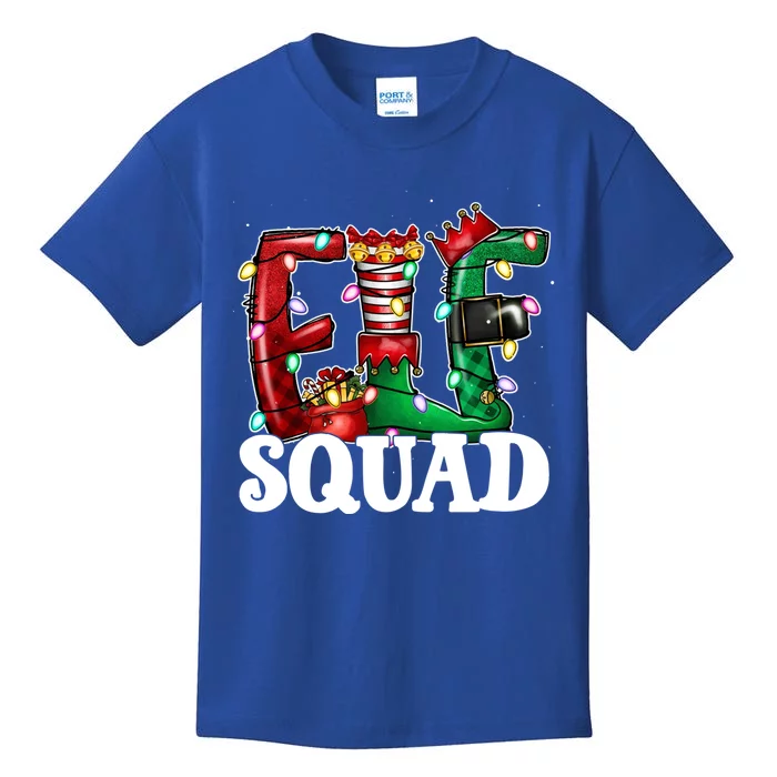 Elf Family Christmas Matching Pajamas Xmas Funny Elf Squad Meaningful Gift Kids T-Shirt