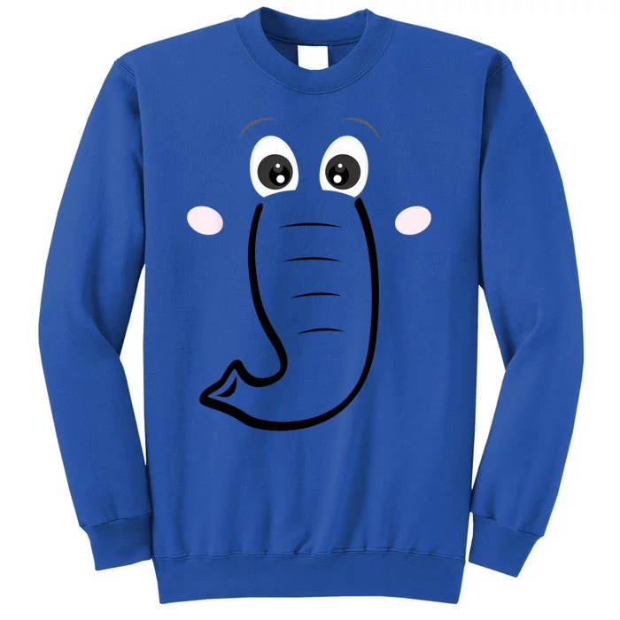 Elephant Face Cartoon Style Easy Halloween Costume Sweatshirt