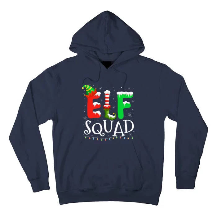 Elf Family Christmas Matching Pajamas Xmas Elf Squad Tall Hoodie