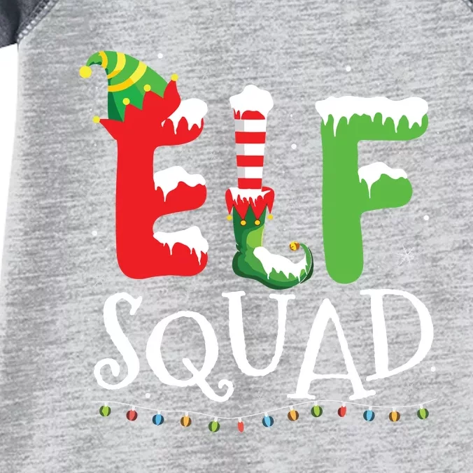 Elf Family Christmas Matching Pajamas Xmas Elf Squad Infant Baby Jersey Bodysuit