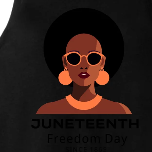 Empowering Freedom Celebrate Junenth Queen With Style Gift Ladies Tri-Blend Wicking Tank