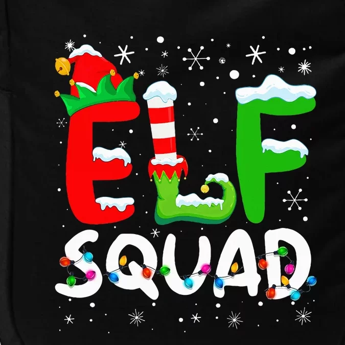 Elf Family Christmas Matching Pajamas Xmas Elf Squad Impact Tech Backpack