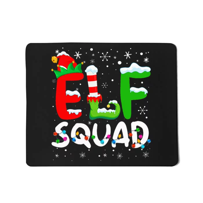 Elf Family Christmas Matching Pajamas Xmas Elf Squad Mousepad