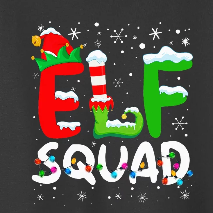 Elf Family Christmas Matching Pajamas Xmas Elf Squad Toddler T-Shirt