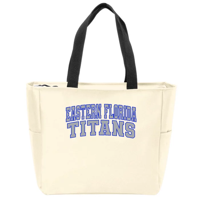 Eastern Florida College Titan Zip Tote Bag