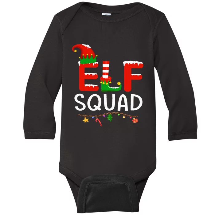 Elf Family Christmas Matching Pajamas Xmas Baby Long Sleeve Bodysuit