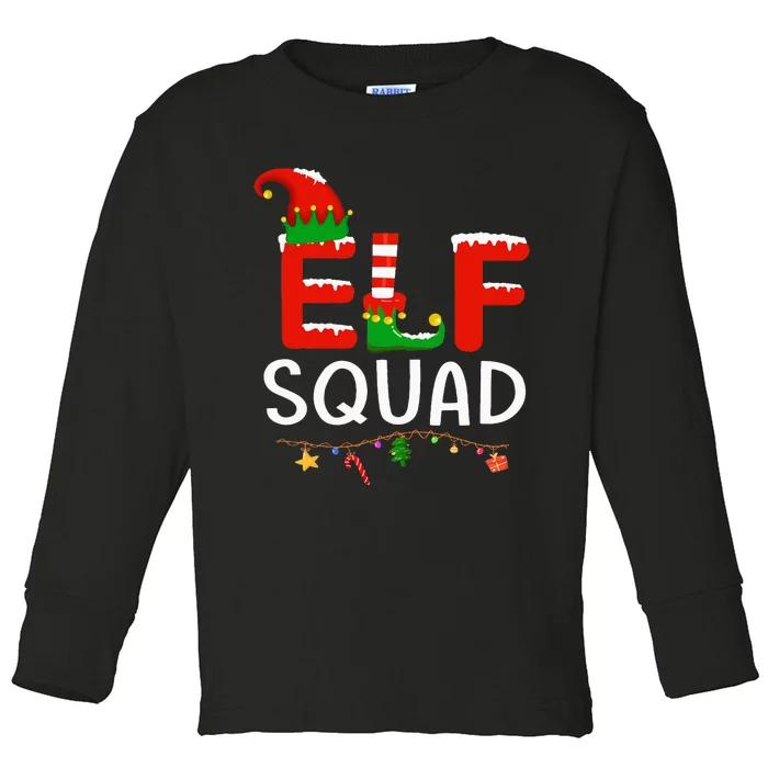 Elf Family Christmas Matching Pajamas Xmas Toddler Long Sleeve Shirt