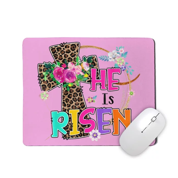 Easter For Christian Teen Girls Mom He Is Risen Leopard Mousepad