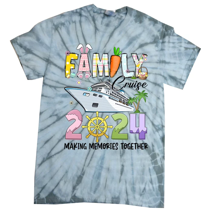 Easter Family Cruise 2024 Making Memories Together Tie-Dye T-Shirt