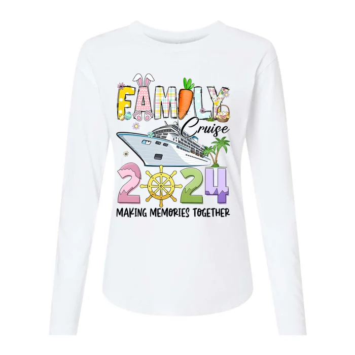 Easter Family Cruise 2024 Making Memories Together Womens Cotton Relaxed Long Sleeve T-Shirt