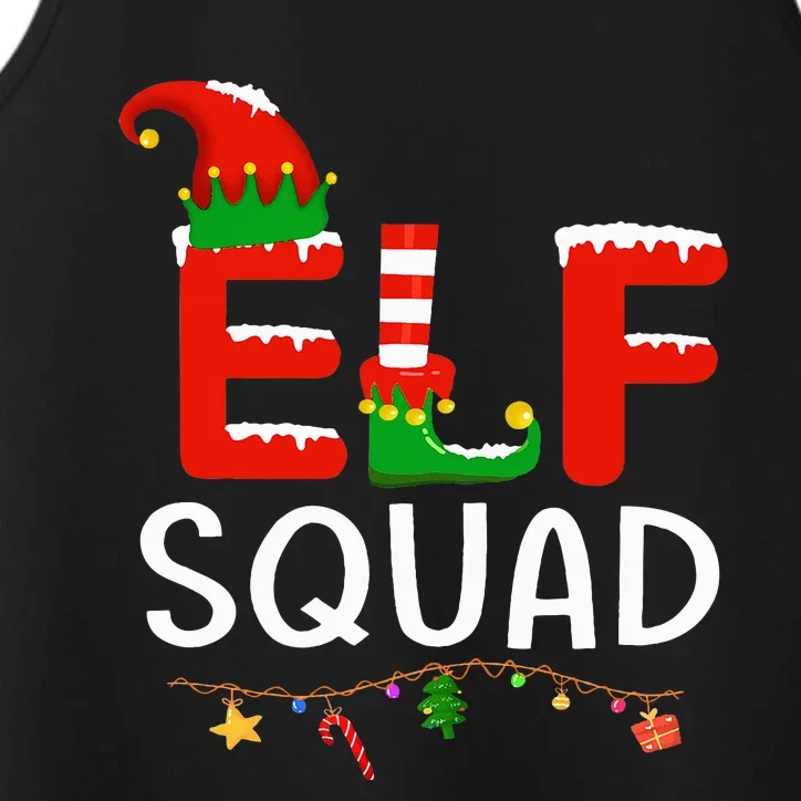 Elf Family Christmas Matching Pajamas XMas Elf Squad Performance Tank