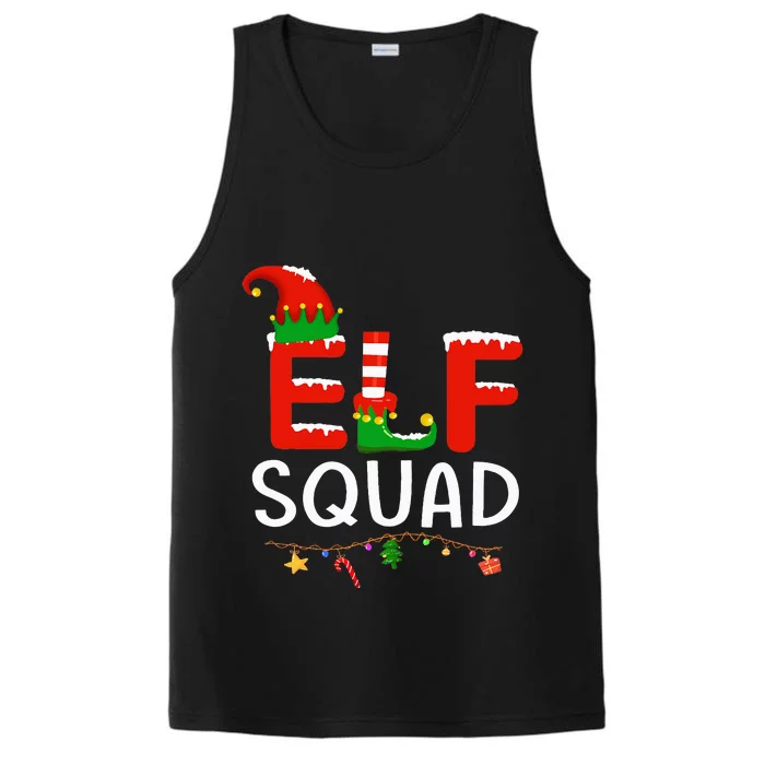 Elf Family Christmas Matching Pajamas XMas Elf Squad Performance Tank