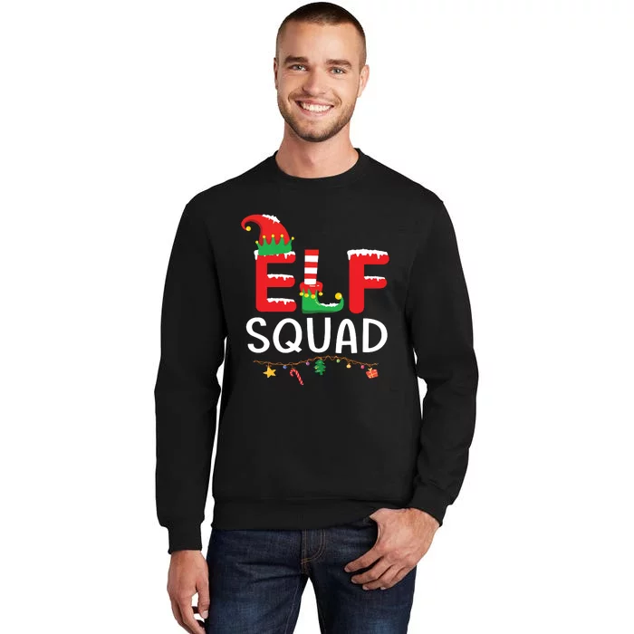 Elf Family Christmas Matching Pajamas Xmas Shirts Elf Squad Sweatshirt